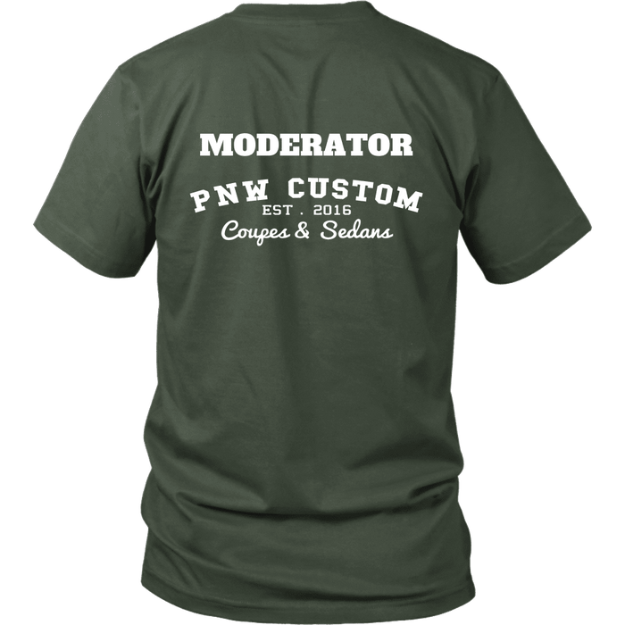 PNW Custom Coupes and Sedans Boost Moderator shirts