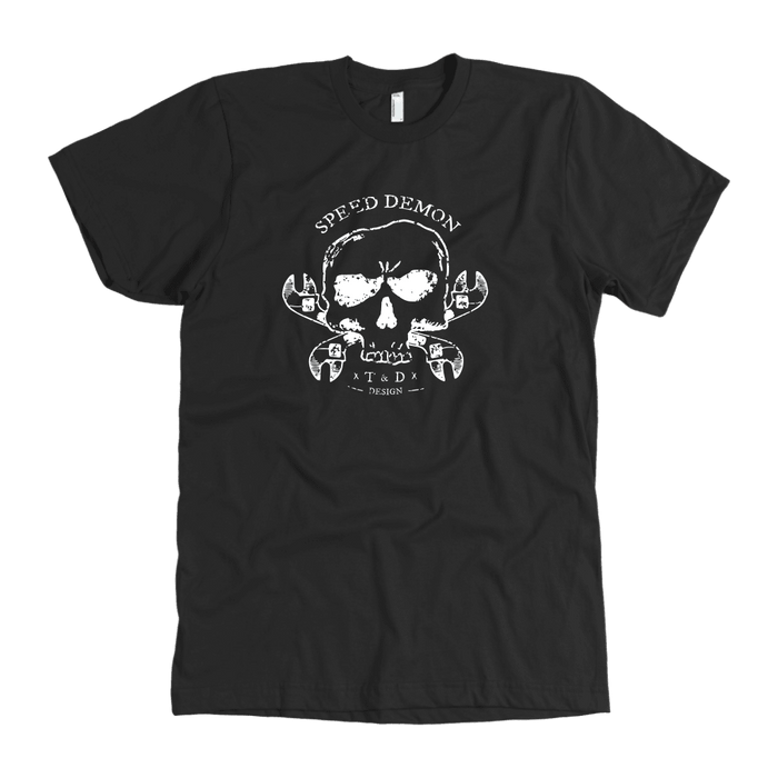 Tool and Dye Designs Speed Demon Premium T Shirt mens (unisex)(multiple colors)