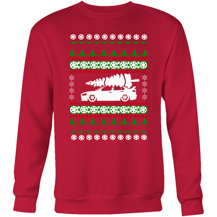 Lancer Evo 10 X Ugly Christmas Sweater crew and hoodie mens (unisex) sweatshirt