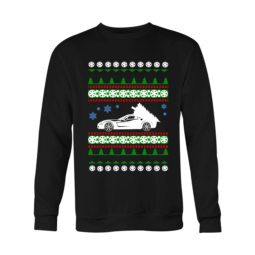 Corvette christmas sweater hot sale