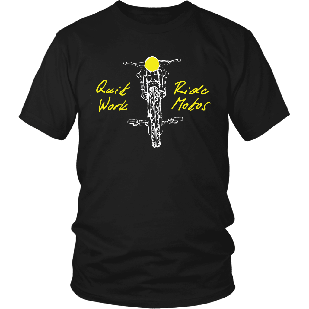 Quit Work Ride Motos Mens T-shirt