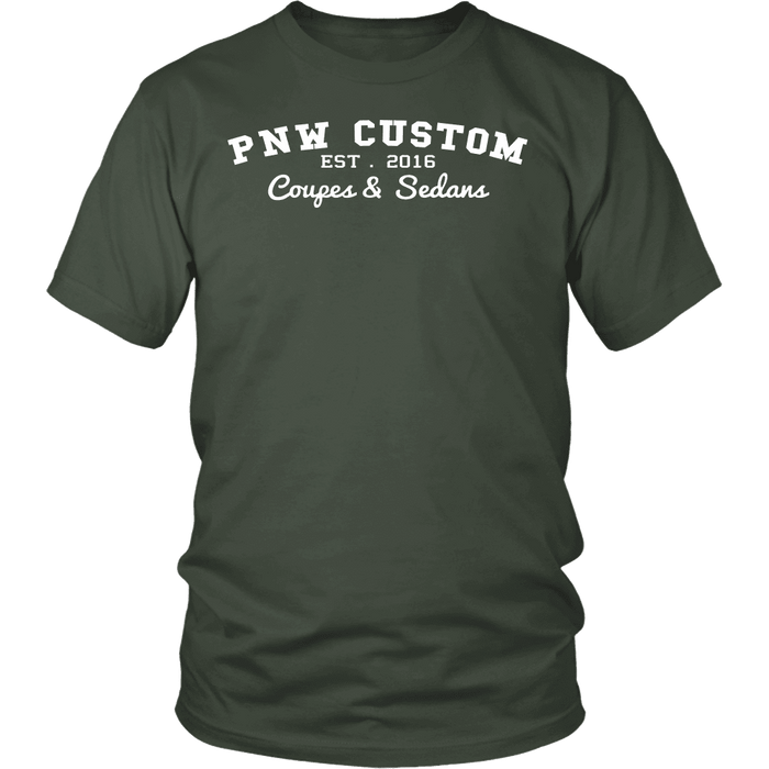 PNW Custom Coupes and Sedans Logo shirt