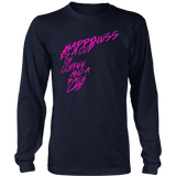 Coffee and Race Cars Long Sleeve Mens (unisex) T-shirt
