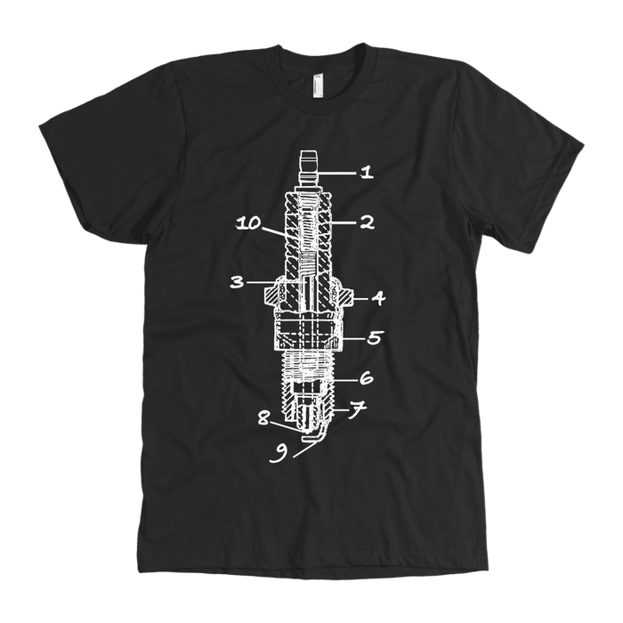 T&D Illustration Series- Sparkplug Premium (American Apparel)Multiple Colors