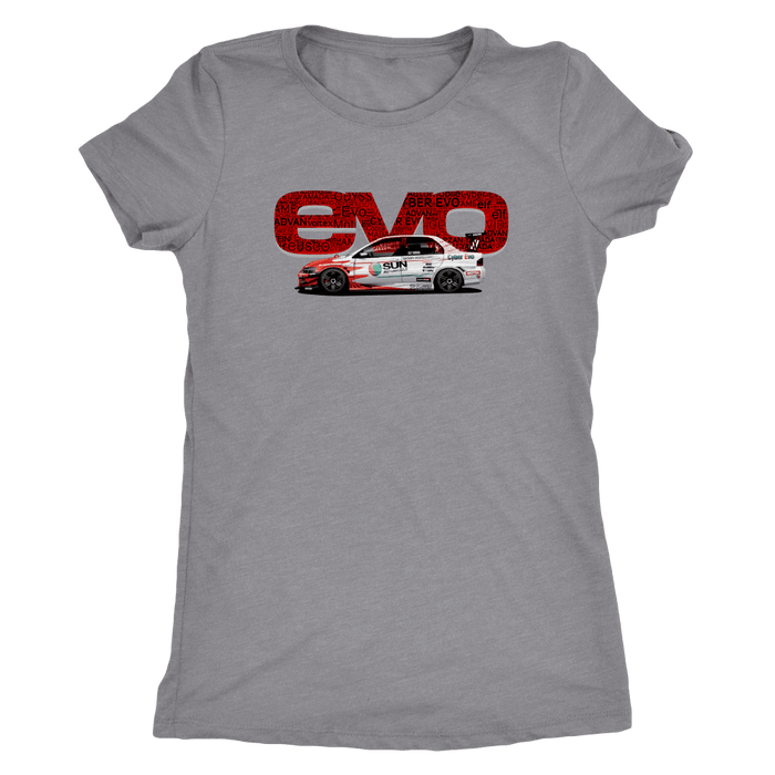 Mitsubishi Lancer Evolution Word T-shirt Mens and Womens