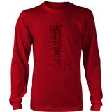 T&D Illustration Series Coilover Mens(unisex) Long Sleeve T-shirt multiple colors(front and rear print) Dark Version