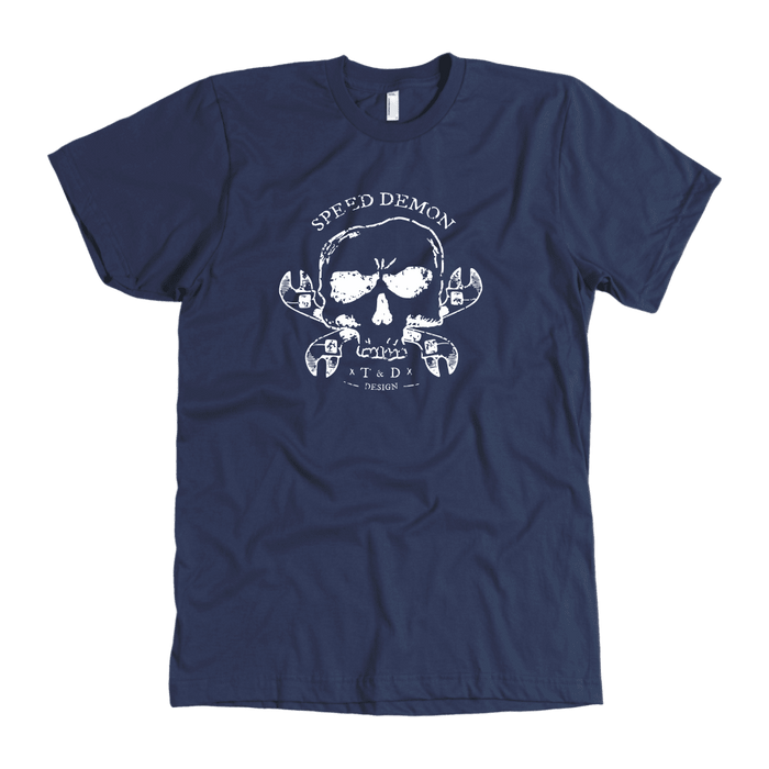 Tool and Dye Designs Speed Demon Premium T Shirt mens (unisex)(multiple colors)