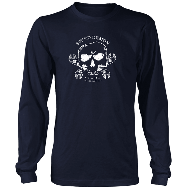 Tool and Dye Designs Speed Demon Long sleeve T shirt mens (unisex)