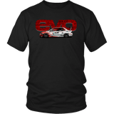 Mitsubishi Lancer Evolution Word T-shirt Mens and Womens