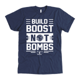 Build Boost Not Bombs T Shirt (Premium American Apparel) Mens