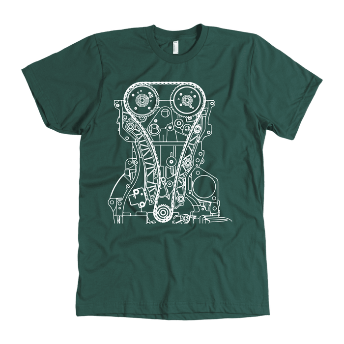 T&D Illustration Series 4B11 Evo X engine Premium Mens (unisex) T-shirt