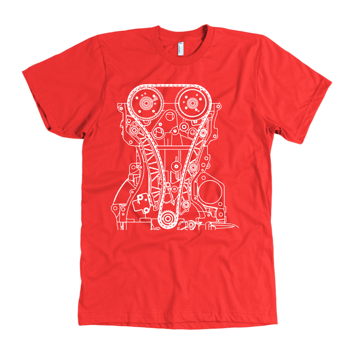 T&D Illustration Series 4B11 Evo X engine Premium Mens (unisex) T-shirt