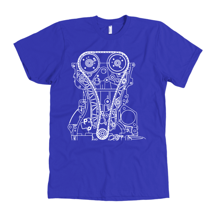 T&D Illustration Series 4B11 Evo X engine Premium Mens (unisex) T-shirt