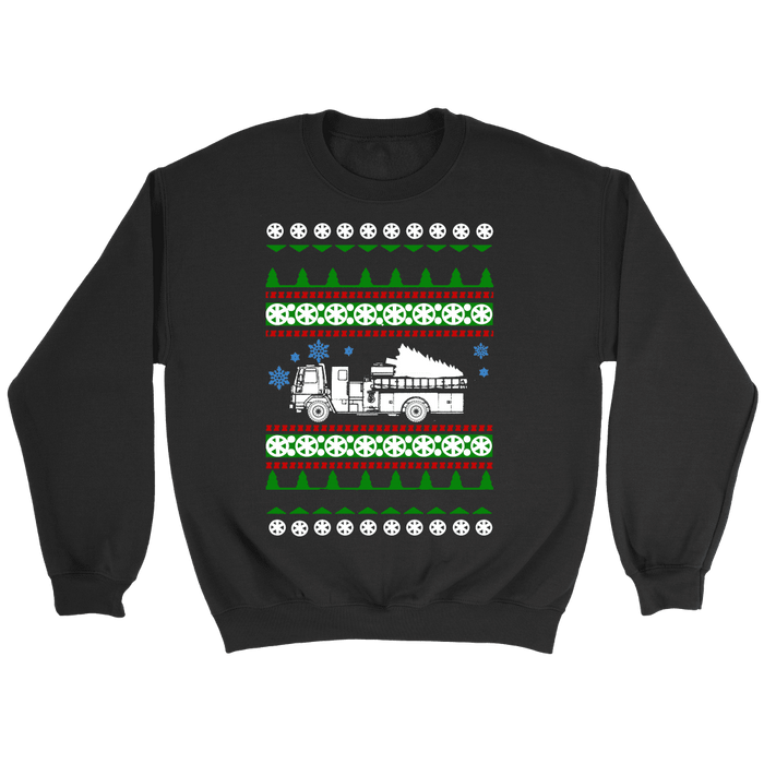 Fire Truck Ugly Christmas Sweater, hoodie and long sleeve t-shirt emt paramedic sweatshirt