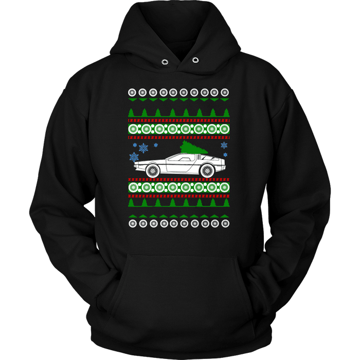 DeLorean DMC-12 Ugly Christmas Sweater, Hoodie and long sleeve t-shirt sweatshirt