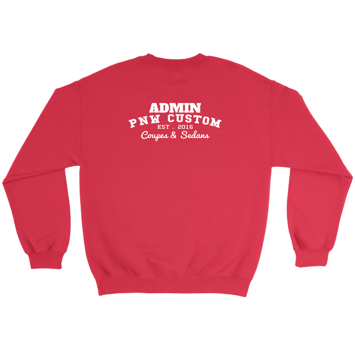 PNW Coupes and Sedans Boost Admin crewneck sweatshirt