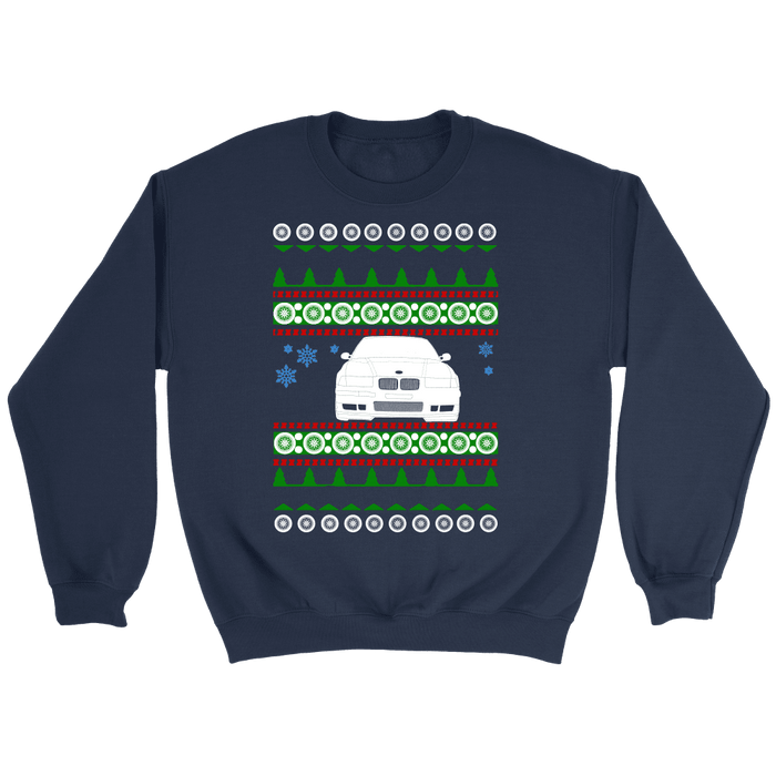 BMW E36 M3 front Ugly Christmas Sweater, hoodie and long sleeve t-shirt sweatshirt