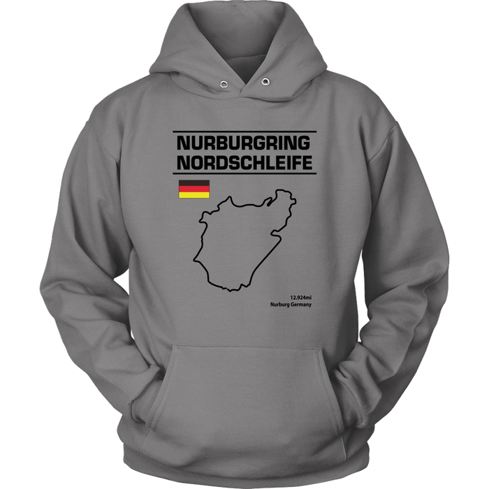 Nurburgring Nordschleife Version 2 Track Outline Series Shirt and Hoodie