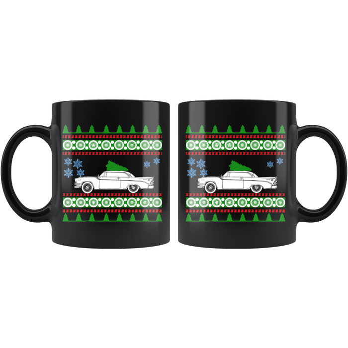 american car like a 1956 Coronet D500 Ugly Christmas Sweater Mug