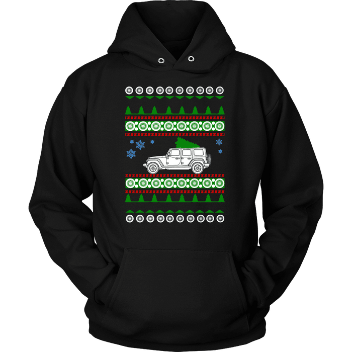 off road american vehicle Wrangler 4 door ugly christmas sweater, hoodie and long sleeve t-shirt sweatshirt