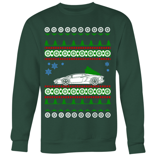 Exotic Car Ugly Christmas Sweater, hoodie and long sleeve t-shirt Lamborghini Aventador sweatshirt