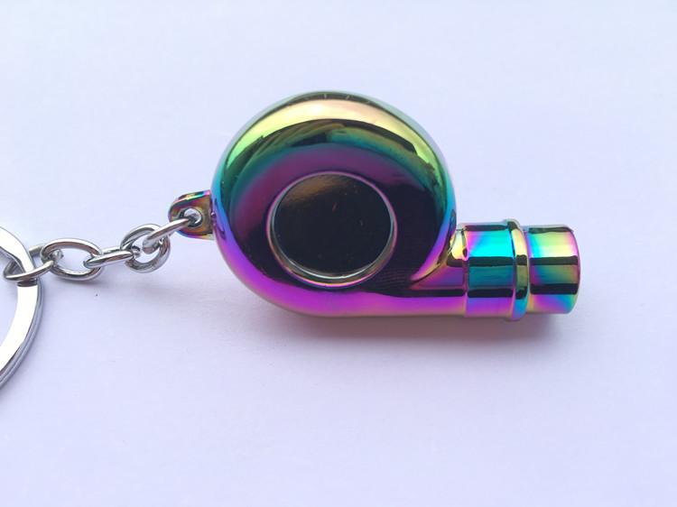 Spinning Turbo Keychain with Whistle