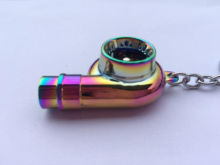 Spinning Turbo Keychain with Whistle