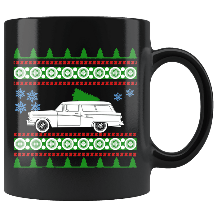 1956 Ford Fairlane Ranch Ugly Christmas Sweater Mug