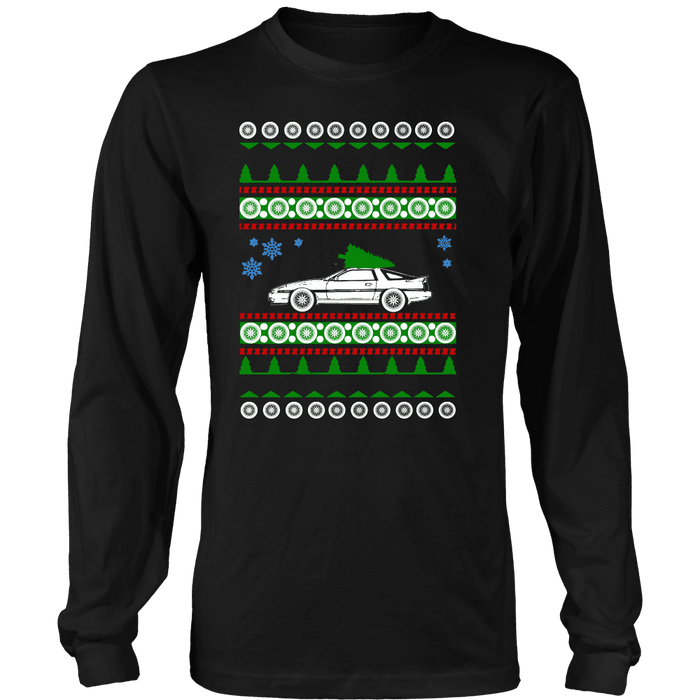 Toyota Supra mk3 Ugly Christmas Sweater, hoodie and long sleeve t-shirt sweatshirt