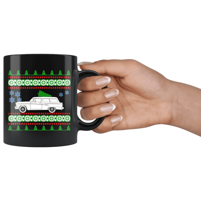 1956 Ford Fairlane Ranch Ugly Christmas Sweater Mug