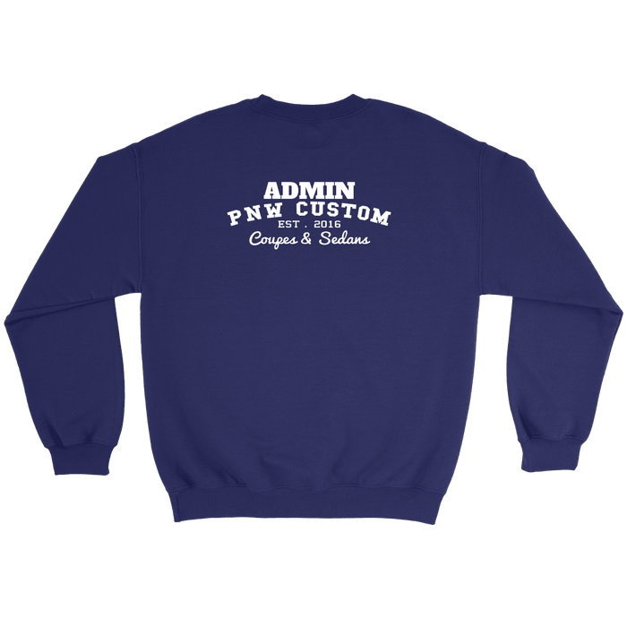 PNW Coupes and Sedans Boost Admin crewneck sweatshirt