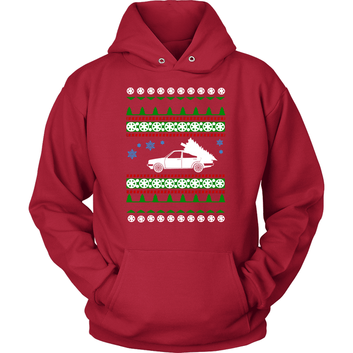 car like a Mk2 Jetta Ugly Christmas Sweater Hoodie and long sleeve t-shirt sweatshirt