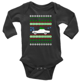 american car or truck like a  Dart Ugly Christmas Sweater one piece