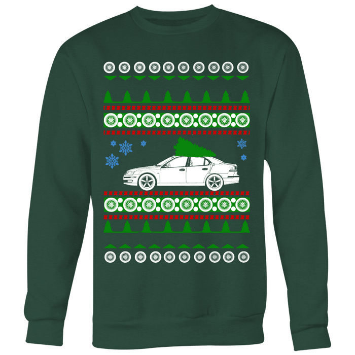 Saab 9-3 Ugly Christmas Sweater, hoodie and long sleeve t-shirt sweatshirt