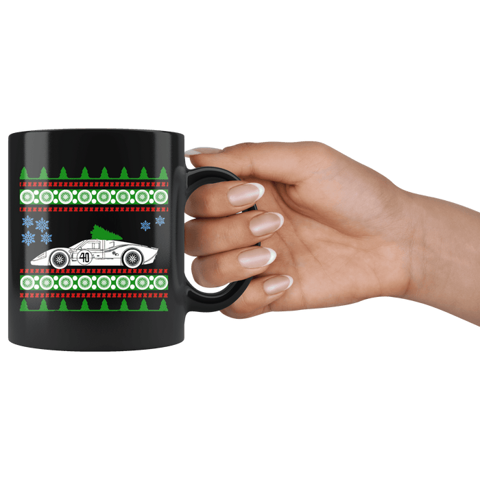 Ford Mustang GT40 Ugly Christmas Sweater Mug