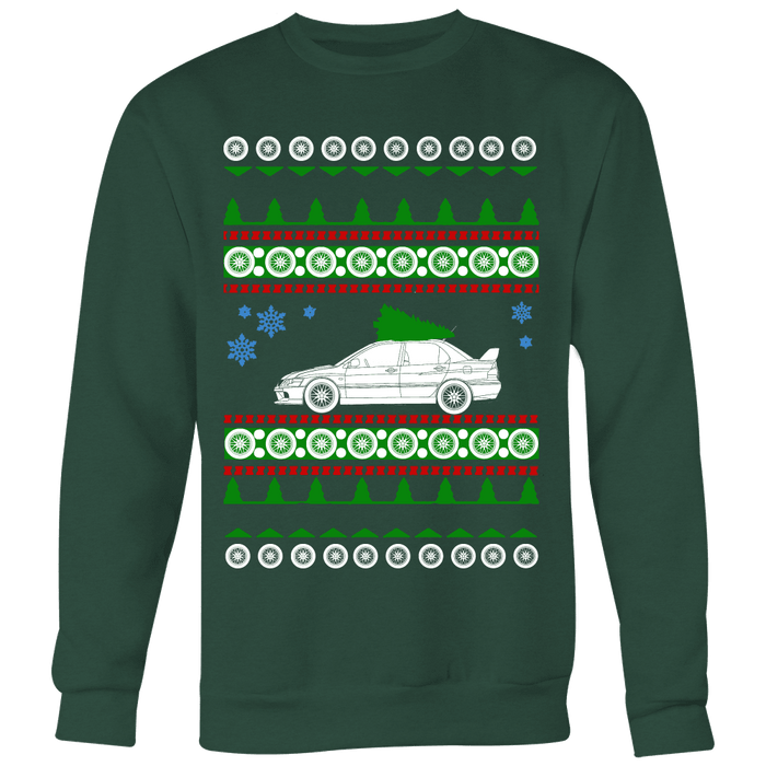 Lancer Evo 8 9 Ugly Christmas Sweater new, hoodie and long sleeve t-shirt sweatshirt