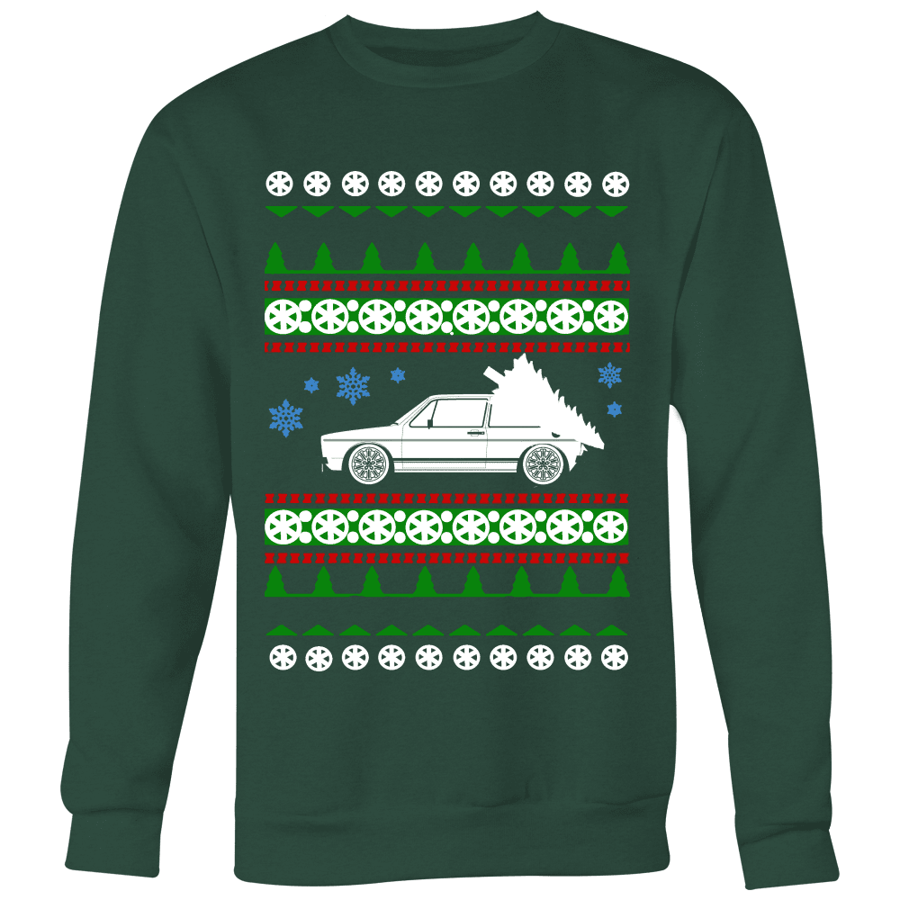 car like a Mk1 Rabbit GTI Golf Ugly Christmas Sweater hoodie and long sleeve t-shirt sweatshirt