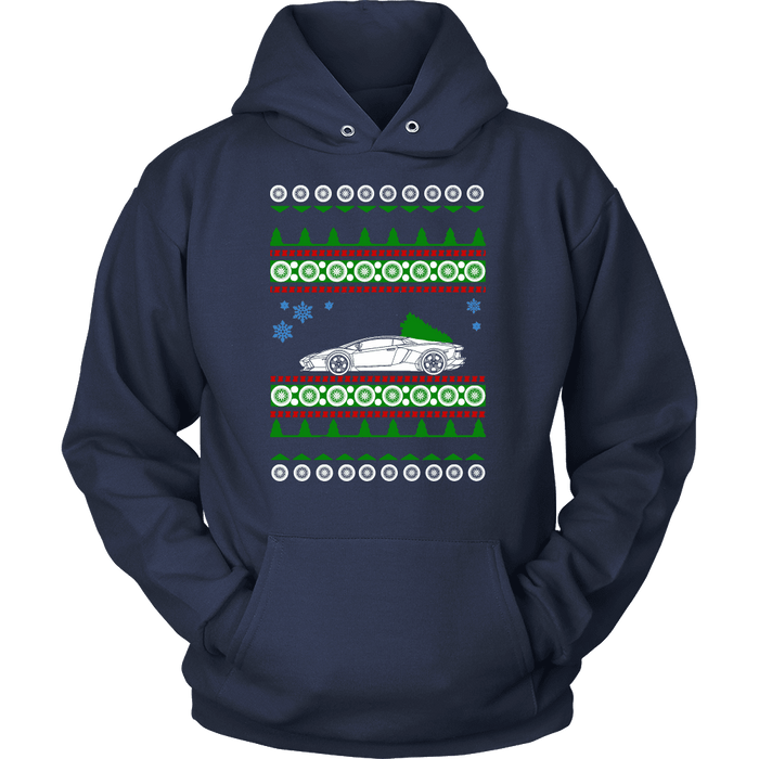 Exotic Car Ugly Christmas Sweater, hoodie and long sleeve t-shirt Lamborghini Aventador sweatshirt