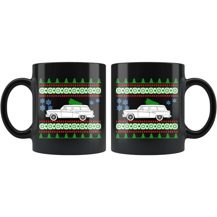 1956 Ford Fairlane Ranch Ugly Christmas Sweater Mug