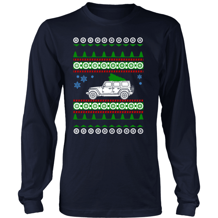 off road american vehicle Wrangler 4 door ugly christmas sweater, hoodie and long sleeve t-shirt sweatshirt