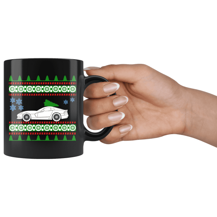 Car like a Fifth Generation Viper Ugly Christmas Sweater Mug