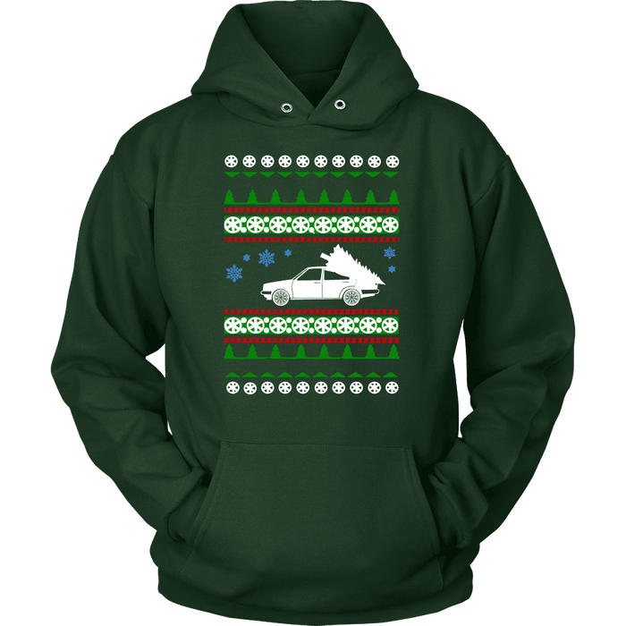 car like a Mk2 Jetta Ugly Christmas Sweater Hoodie and long sleeve t-shirt sweatshirt