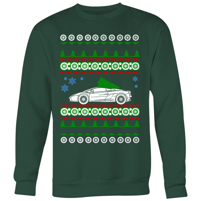 Exotic Car Ugly Christmas Sweater, hoodie and long sleeve t-shirt Lamborghini Gallardo sweatshirt