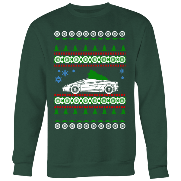 Exotic Car Ugly Christmas Sweater, hoodie and long sleeve t-shirt Lamborghini Gallardo sweatshirt
