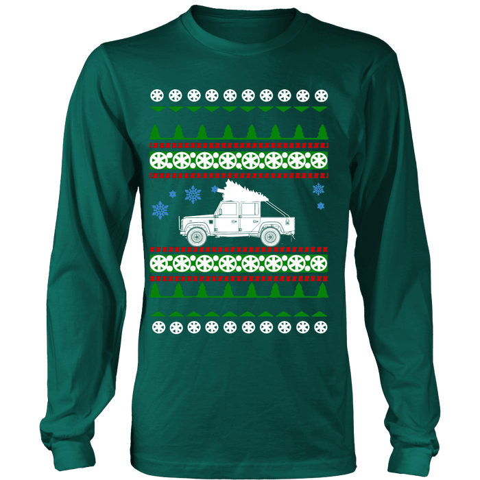 Land Rover Defender 110 Ugly Christmas Sweater, hoodie and long sleeve t-shirt sweatshirt