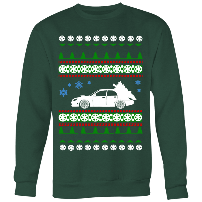 Japanese Car WRX STI Hawkeye Ugly Christmas Sweater, hoodie and long sleeve t-shirt sweatshirt