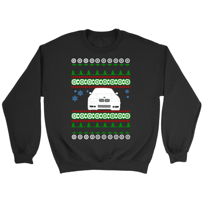 BMW E36 M3 front Ugly Christmas Sweater, hoodie and long sleeve t-shirt sweatshirt