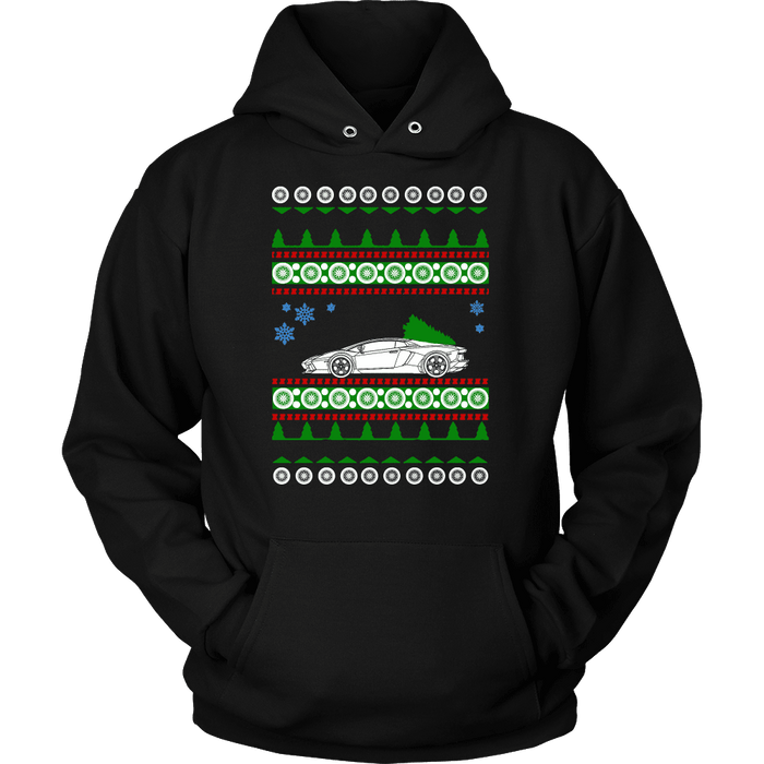 Exotic Car Ugly Christmas Sweater, hoodie and long sleeve t-shirt Lamborghini Aventador sweatshirt